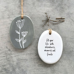 east-of-india-porcelain-hanger-fill-your-life-adventures-memories|6997|Luck and Luck| 1