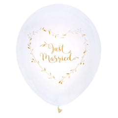 gold-just-married-wedding-balloons-x-8|626100000003|Luck and Luck|2