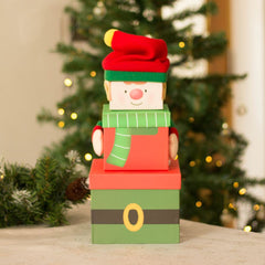 small-elf-stackable-christmas-boxes-3-pack|X-29496-BXC|Luck and Luck| 1