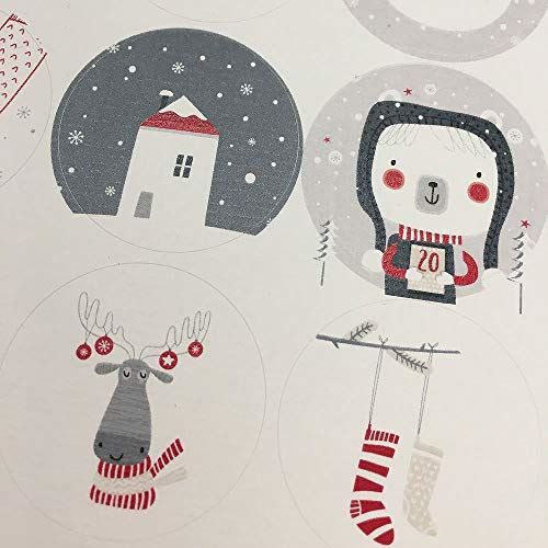 christmas-nordic-sheet-of-35-stickers-circular-xmas-craft|XMASCIR5|Luck and Luck| 3