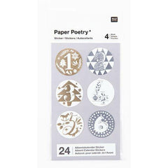 advent-stickers-1-24-silver-and-gold-foil-xmas-advent-calendar-craft|08792.76.67|Luck and Luck| 1