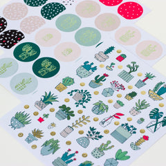 cactus-stickers-hygge-set-of-210-stickers-craft-scrapbooking|990017204|Luck and Luck| 1