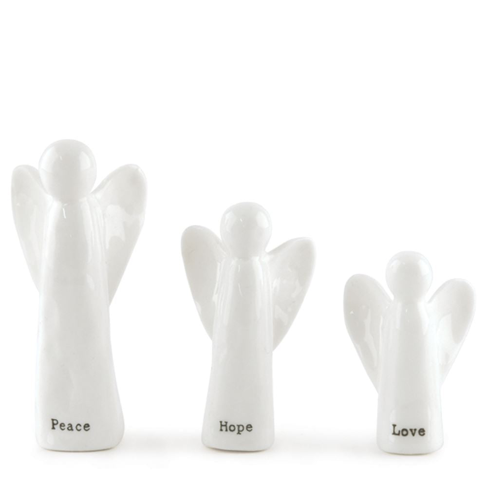 east-of-india-3-porcelain-angels-peace-hope-love-christmas-keepsake|5817|Luck and Luck|2