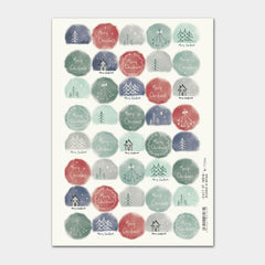 east-of-india-christmas-cream-drawn-stickers-single-sheet-40-stickers-xmas-craft|1734C|Luck and Luck|2