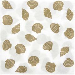 gold-shell-paper-party-napkins-x-20|400018|Luck and Luck|2