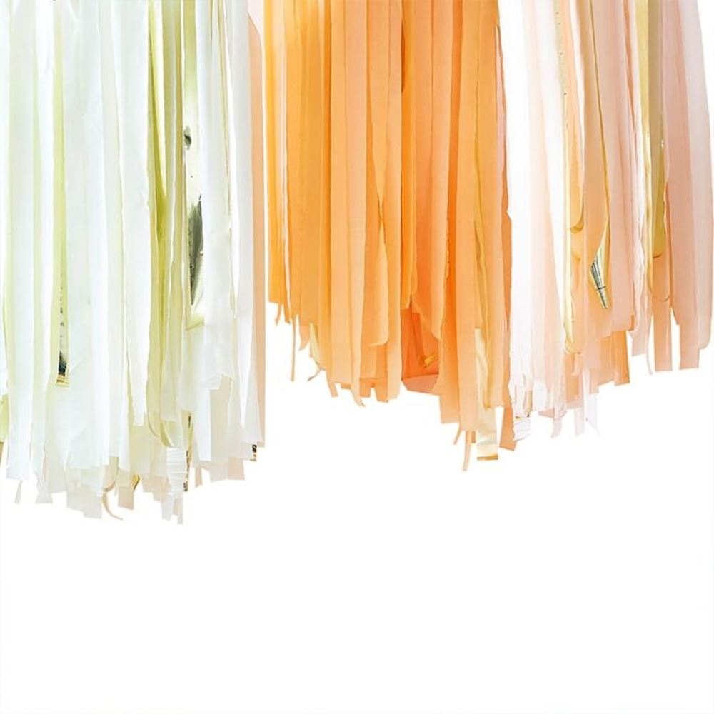 streamer-ceiling-kit-peach-and-gold-streamer-320m-party-decoration|MIX-399|Luck and Luck|2
