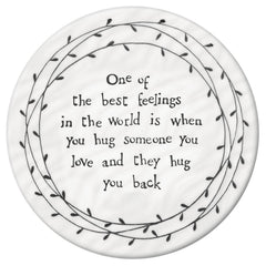 east-of-india-leaf-coaster-one-of-the-best-feelings-in-the-world-hug-keepsake-gift|132|Luck and Luck|2