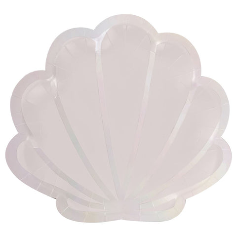 iridescent-and-pink-mermaid-shell-shaped-paper-plates-x-8|MER-102|Luck and Luck| 3