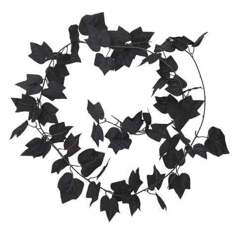 foliage-garland-black-maple-leaf-halloween-decoration|FRI-141|Luck and Luck|2