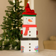 large-snowman-stackable-christmas-boxes-3pack|X-29475-BXC|Luck and Luck| 1