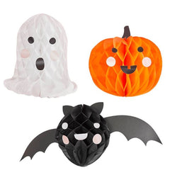 honeycomb-halloween-hanging-paper-characters-3pk|HBHH113|Luck and Luck|2