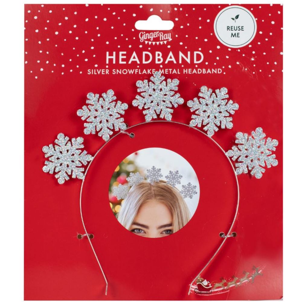 silver-christmas-snowflake-metal-headband-christmas-party|MLC-152 |Luck and Luck| 3