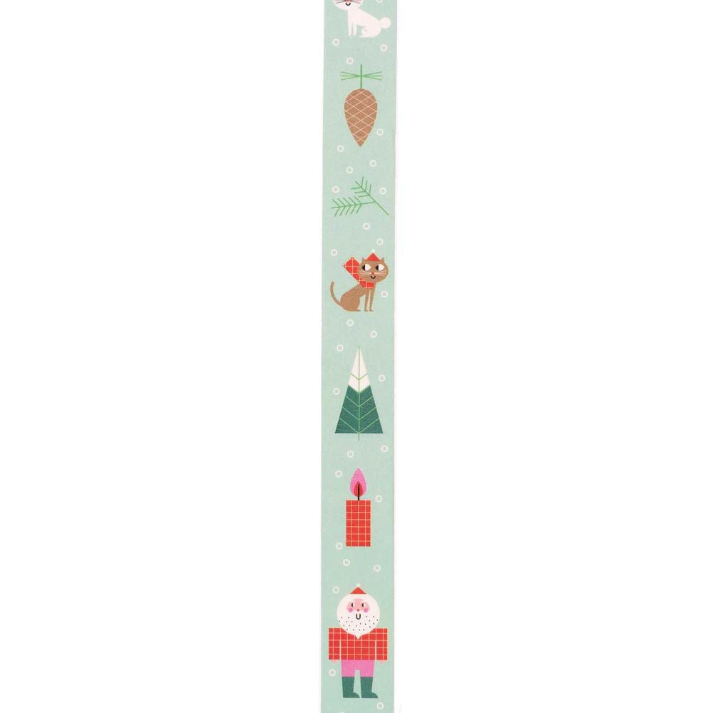mint-green-christmas-icon-washi-tape-10m|990018401|Luck and Luck| 3