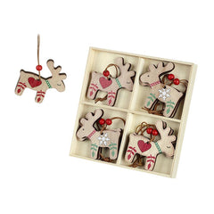 hanging-wood-reindeer-cut-out-christmas-tree-decs-x-8|TLA431|Luck and Luck|2