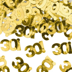 number-30-gold-table-confetti-birthday-anniversary|KONS3530019ME|Luck and Luck| 1