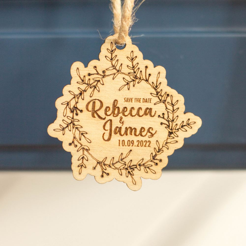 save-the-date-wooden-wedding-tag|LLWWSDP|Luck and Luck| 1