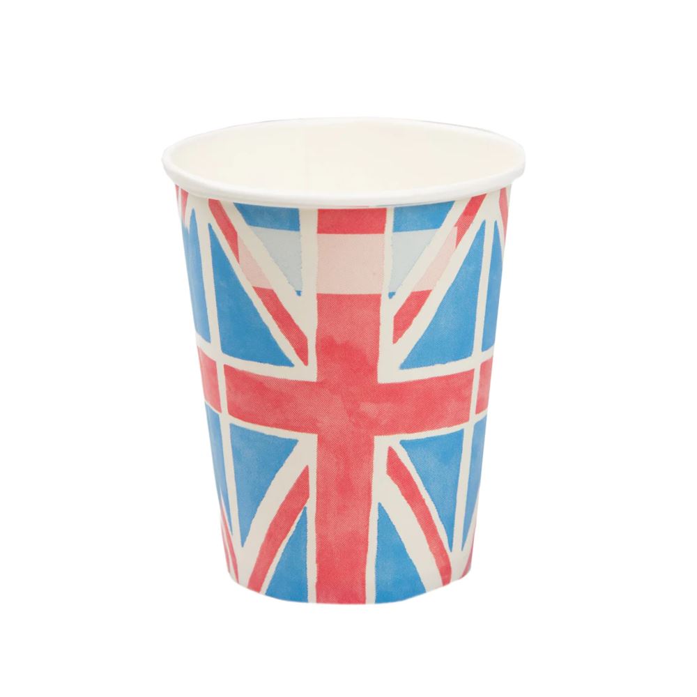 british-union-jack-paper-cups-8-pack-kings-coronation|BRIT-CUP-V2|Luck and Luck| 3