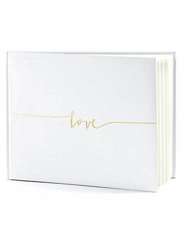 off-white-book-love-gold-letters-24-x-18-5cm-wedding-guest-book|KWAP47|Luck and Luck| 1