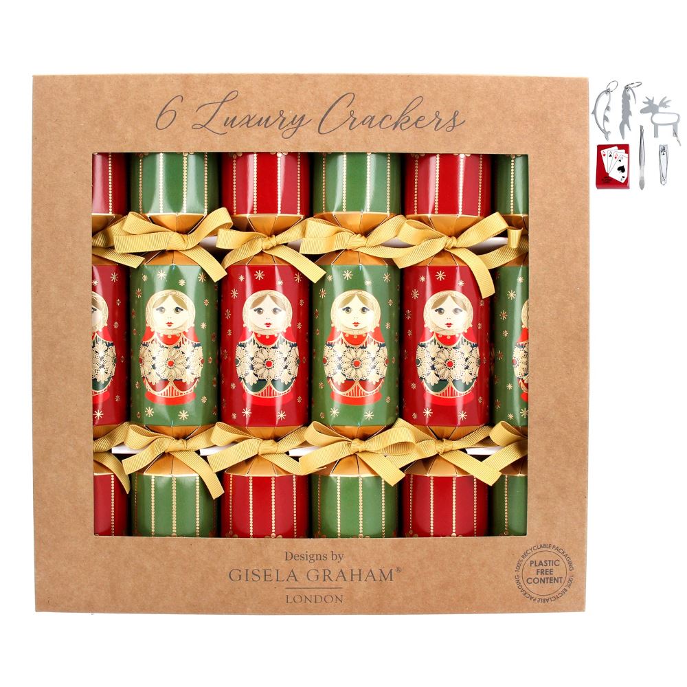 luxury-gisela-graham-babushka-christmas-crackers-x-6|34834|Luck and Luck| 3