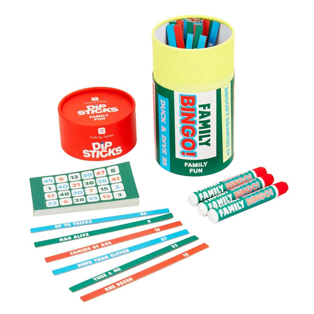 family-bingo-game-bumper-size-dipstick-pack-secret-santa-gift|GAME-DIP-BINGO|Luck and Luck| 1