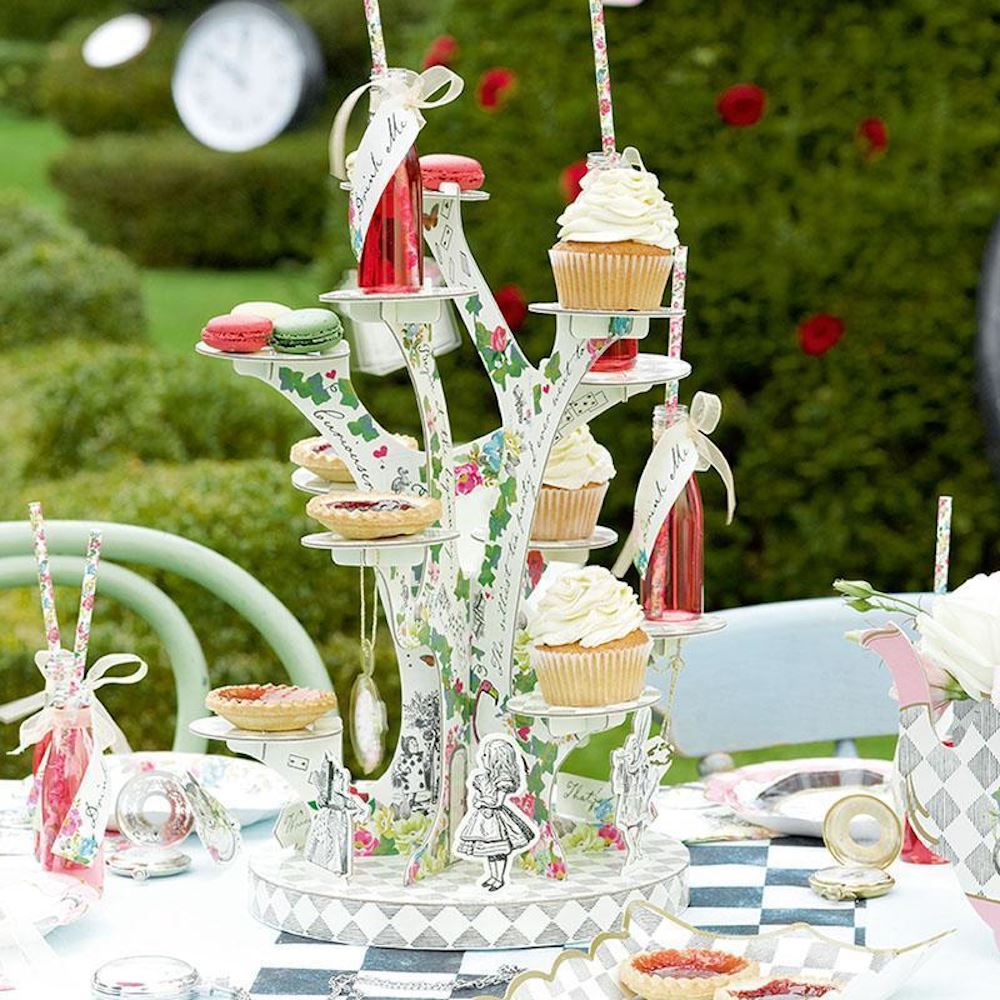 alice-in-wonderland-tree-shaped-cake-stand-treat-stand-party|TSALICETREATSTAND|Luck and Luck| 1