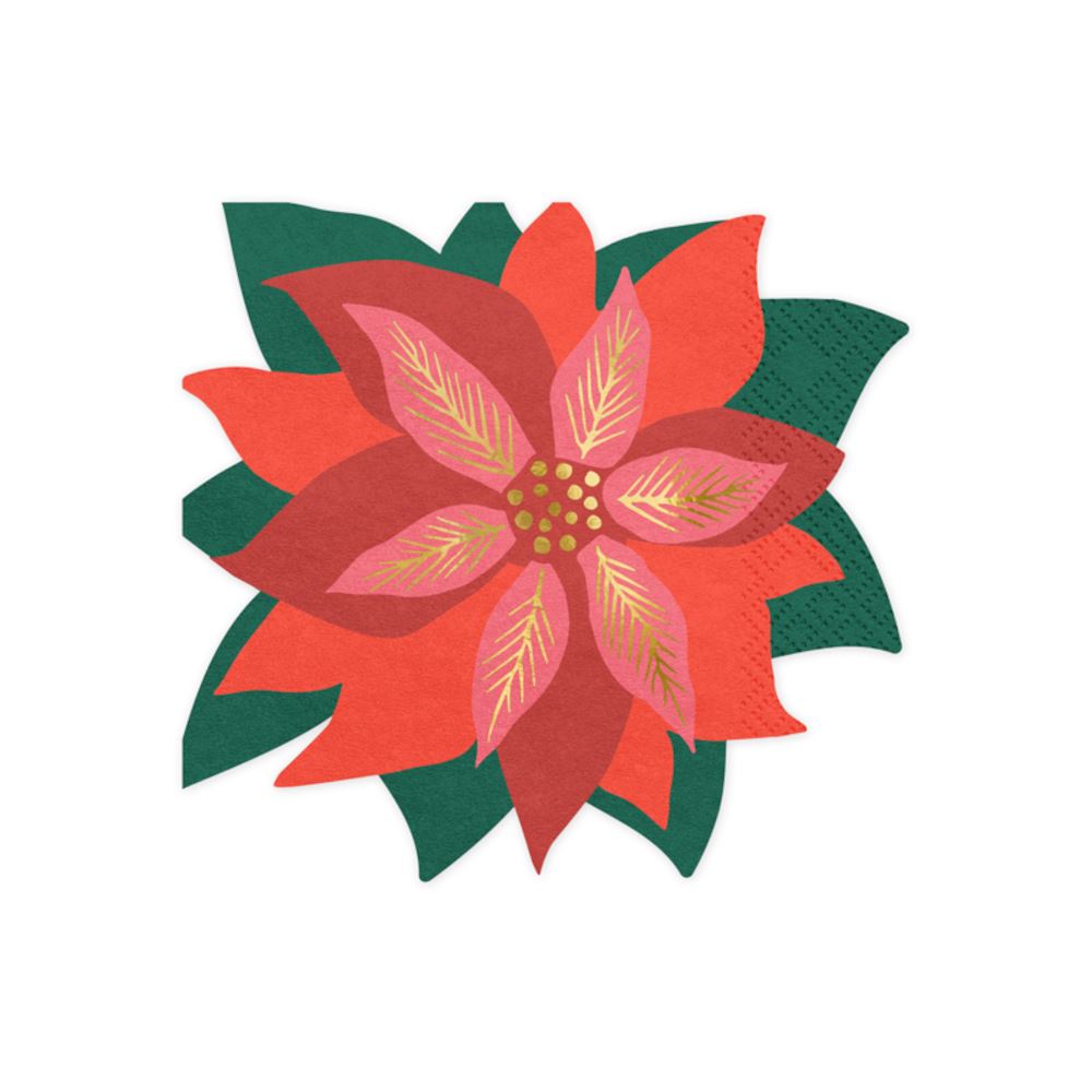 red-poinsettia-star-of-bethlehem-christmas-napkins-x-20|SPK19|Luck and Luck|2