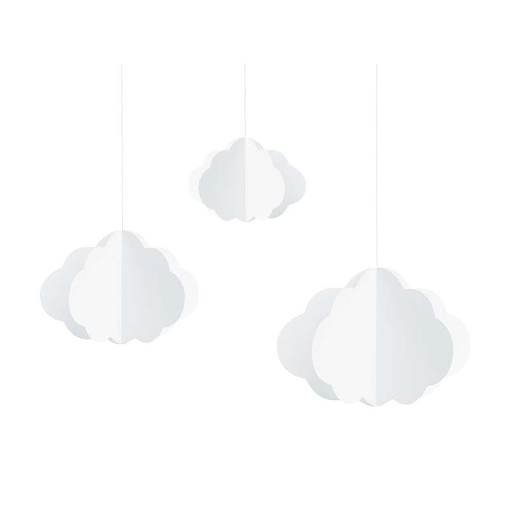 hanging-decoration-clouds-white-17-28cm-set-of-3|ZSC3-008|Luck and Luck|2