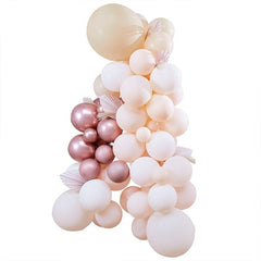 balloon-backdrop-white-peach-rose-gold-with-pampas-stems-70-balloons|PAM-515|Luck and Luck|2