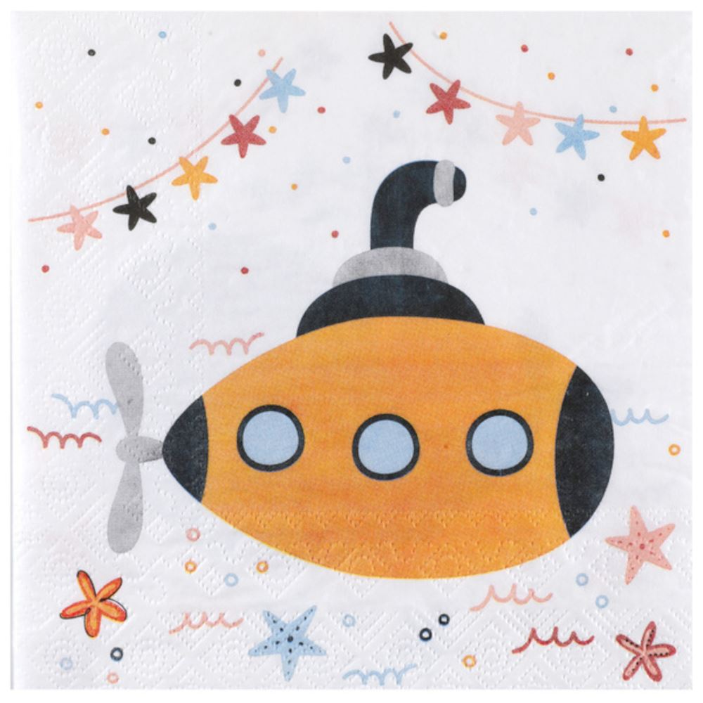 children-s-under-the-sea-paper-party-napkins-x-20|835000000099|Luck and Luck|2