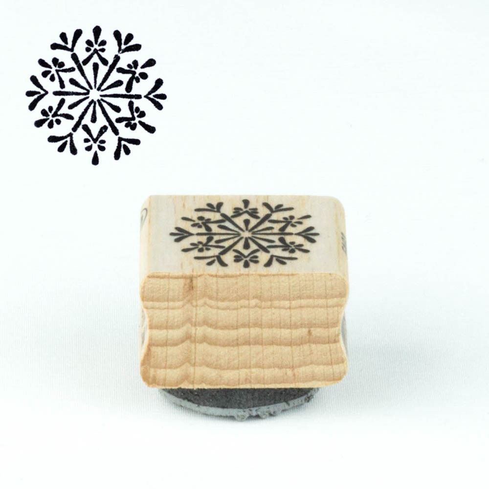 snowflake-wood-mounted-rubber-stamp-christmas-crafts|FA93|Luck and Luck|2