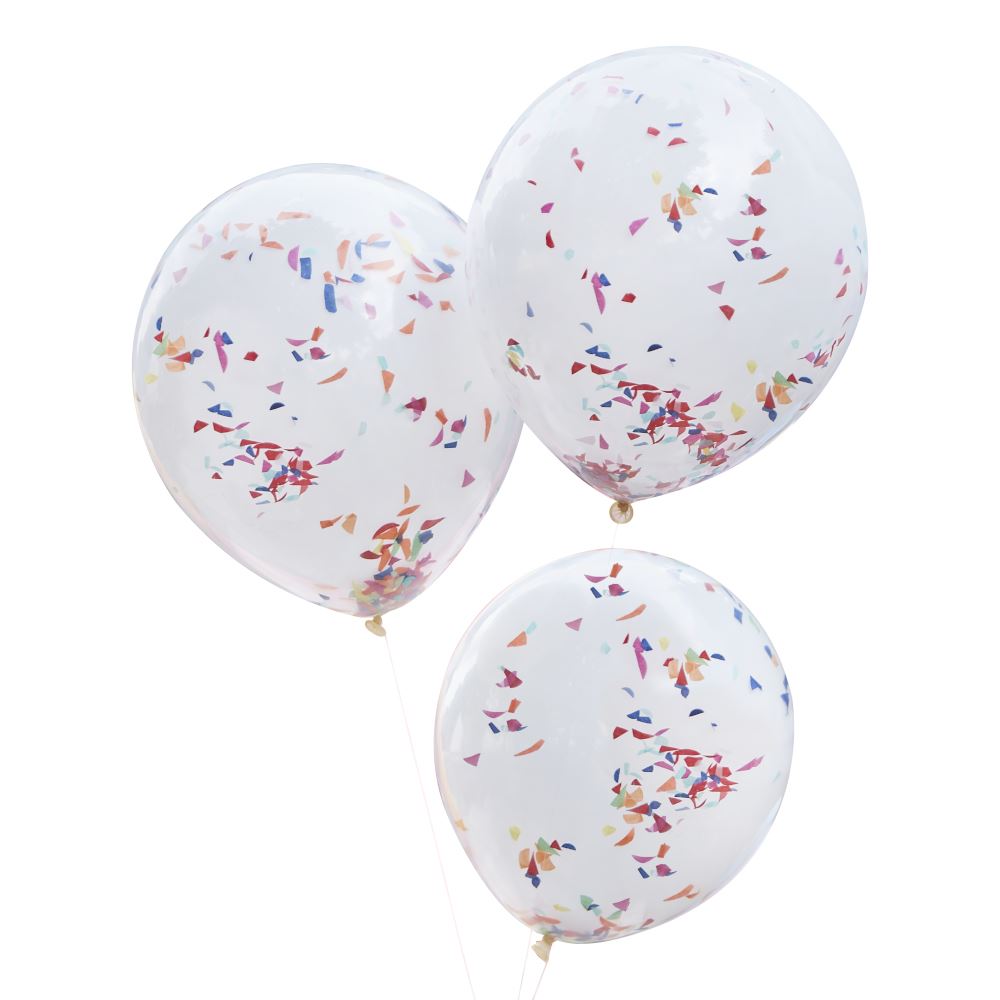 double-layered-white-and-rainbow-confetti-balloon-bundle-x-3|MIX-510|Luck and Luck| 3