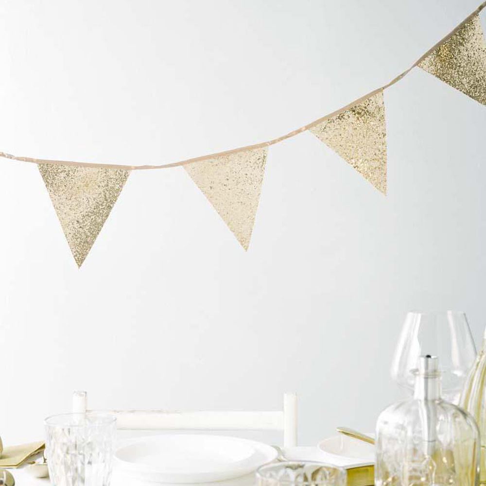 luxury-gold-glitter-bunting-wedding-christmas-decor-3m|LUXEBUNTING|Luck and Luck| 1