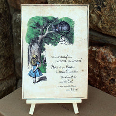 alice-in-wonderland-we-are-all-mad-here-card-sign-and-easel|LLSTWAIWWAM|Luck and Luck| 1