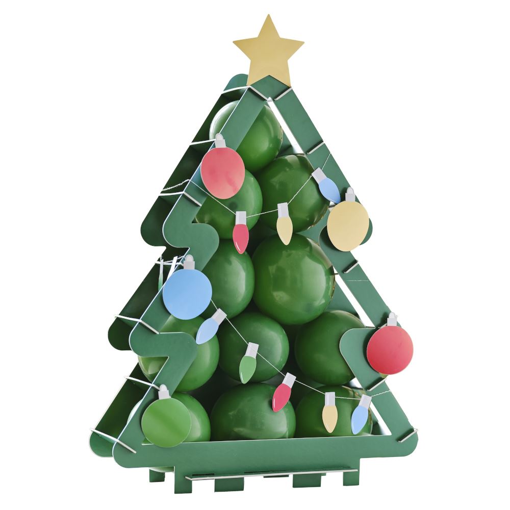 christmas-tree-balloon-mosaic-stand-novelty-christmas-decoration|MLC-144 |Luck and Luck|2