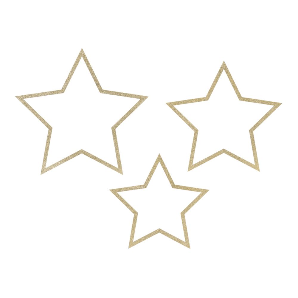 gold-glitter-hanging-stars-set-of-3|ZDD4100019|Luck and Luck|2