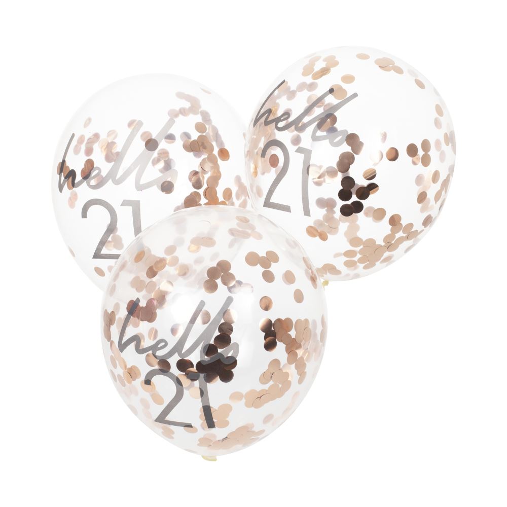 hello-21-rose-gold-party-balloons-21st-birthday-balloons-x-5|MIX106|Luck and Luck|2