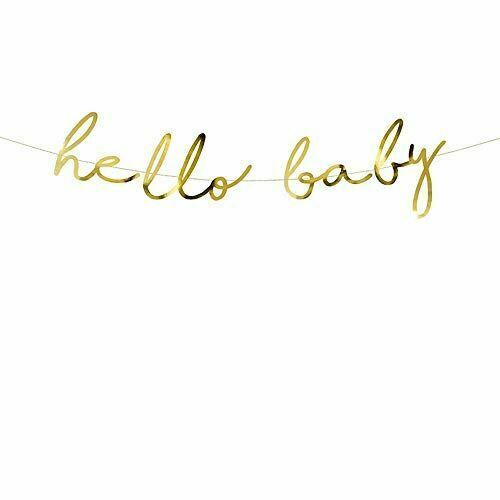 gold-hello-baby-banner-bunting-baby-shower-70cm|GRL83019M|Luck and Luck|2
