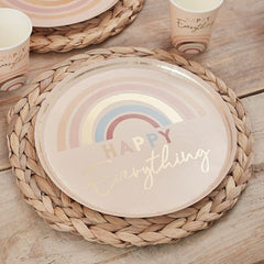 happy-everything-rainbow-paper-party-plates-x-8|HAP-113|Luck and Luck| 1