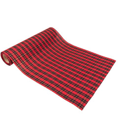 red-tartan-christmas-table-runner-5m|83328|Luck and Luck|2