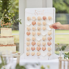 macaron-stand-treat-wall-rose-gold-party-food-display|BR355|Luck and Luck| 1