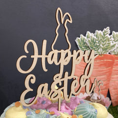 happy-easter-cut-out-bunny-cake-topper|LLWWHECOBUNNYCT|Luck and Luck| 3