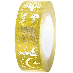 christmas-craft-washi-tape-gold-and-mustard-nostalgic-theme-10m|990018007|Luck and Luck| 1