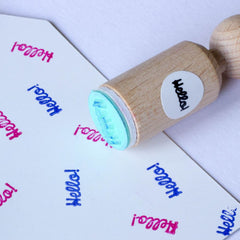 mini-rubber-craft-stamp-hello|MINI188|Luck and Luck| 1