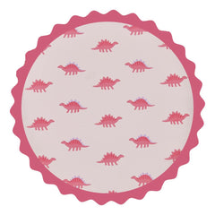 pink-dinosaur-print-paper-party-plates-x-8|DINO-124|Luck and Luck|2