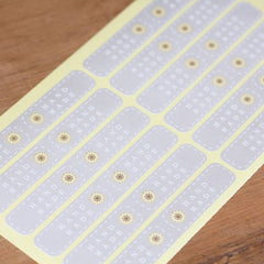 grey-mini-sticker-sheet-24-sticker-labels-craft-wedding-favours|TZ09|Luck and Luck|2