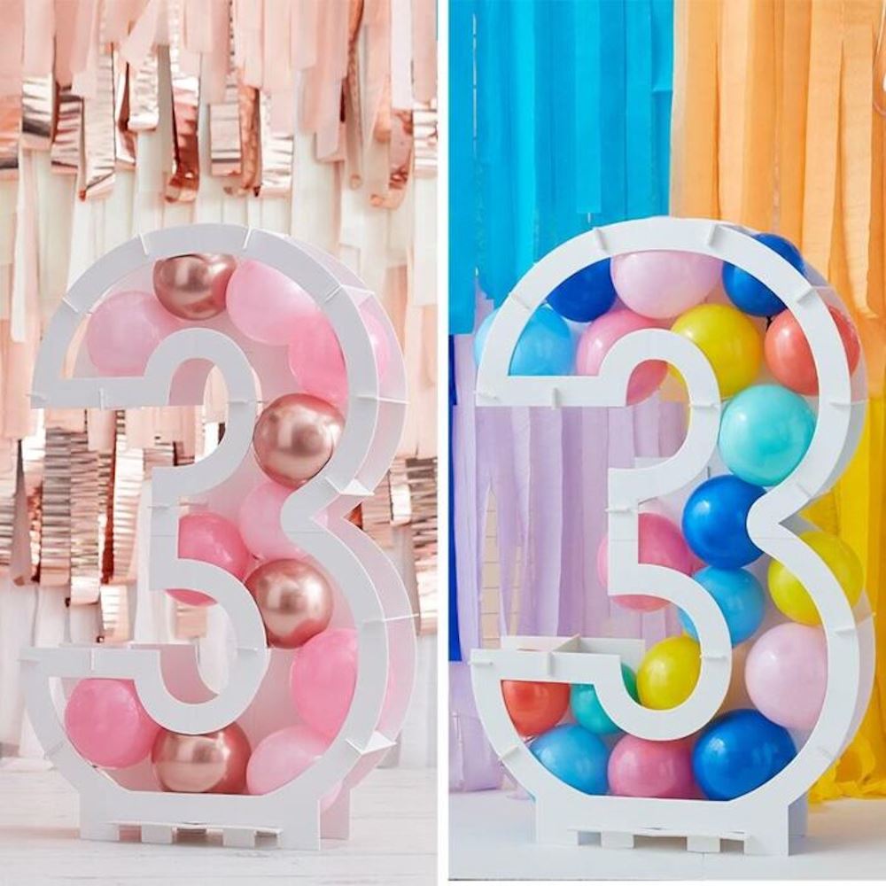 large-number-3-birthday-balloon-stand|MIX-352|Luck and Luck| 1