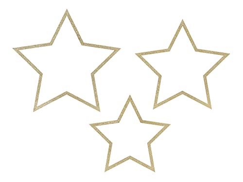 gold-glitter-hanging-stars-set-of-3|ZDD4100019|Luck and Luck| 1
