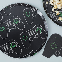 gaming-controller-paper-party-plates-x-8|GAME-100|Luck and Luck|2