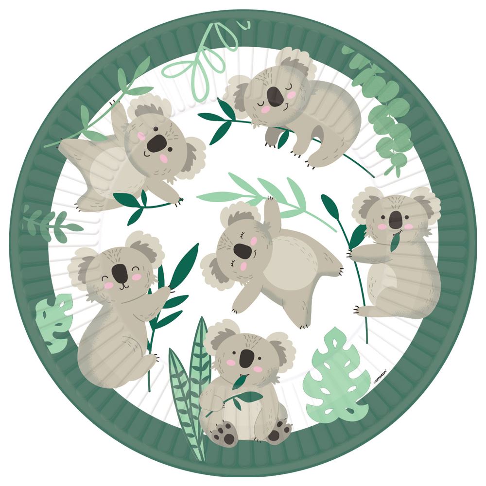 koala-bear-paper-party-plates-x-8|552717|Luck and Luck| 1