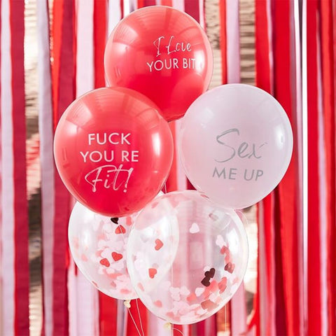 flirty-valentines-adult-balloon-bundle-set-of-5-balloons|HEA121|Luck and Luck| 1